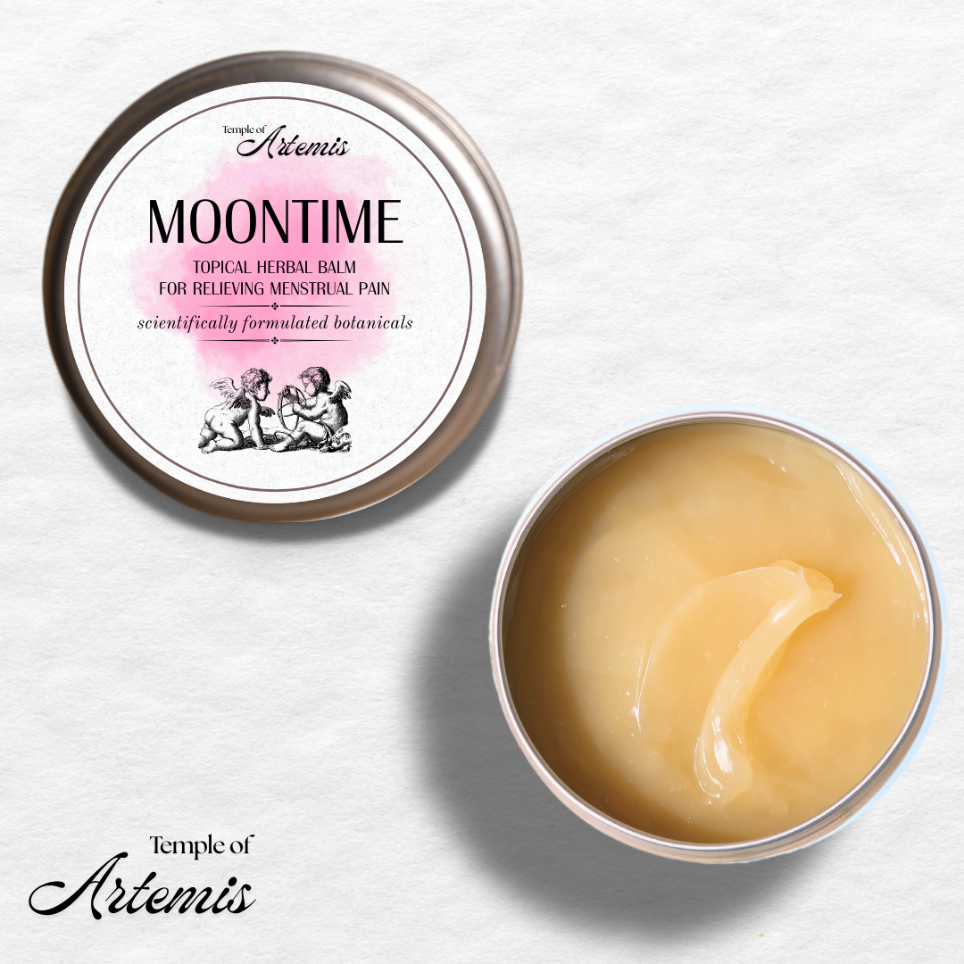 Moontime Balm: Herb Infused Castor Oil for Menstrual Discomfort