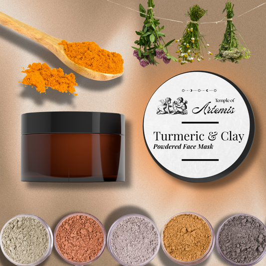 Turmeric & Clay Face Mask - Brighten & Tighten